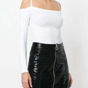 HELMUT LANG - LONGSLEEVE SEAMLESS TANK - WHITE